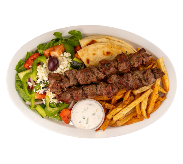 Open Lamb Souvlaki